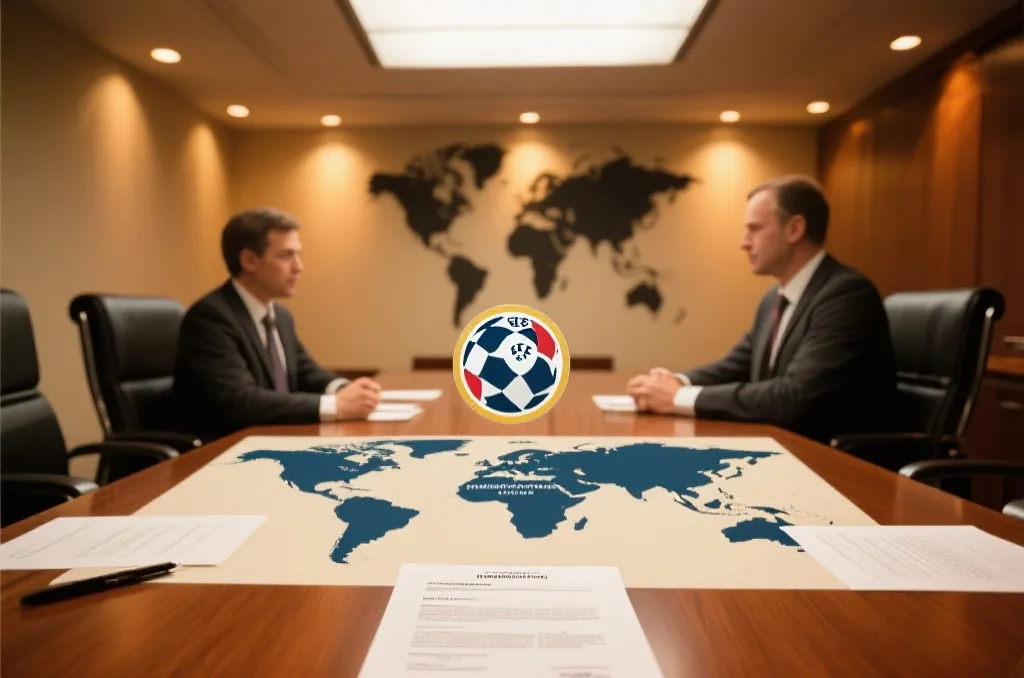 严肃的商务谈判与国际足联合同文件